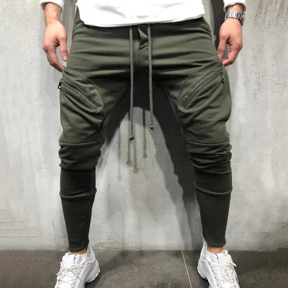Cargo Trousers Sportswear Boys Joggers Trousers Mens Jogging Sweatpants High Elastic Pant Drawstring Men Pants Jogging TrousersXJ240813