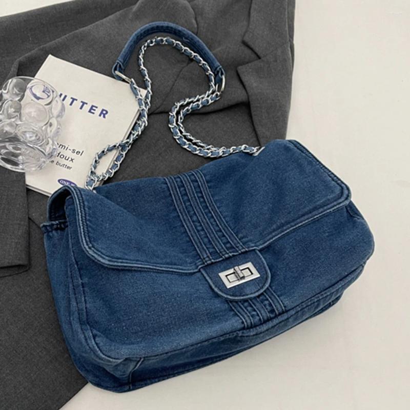 Totes Women Casual Tote Handbag Large Capacity Denim Simple Sg Bag Fashion Satchel Female Daily Dating 2a21 4