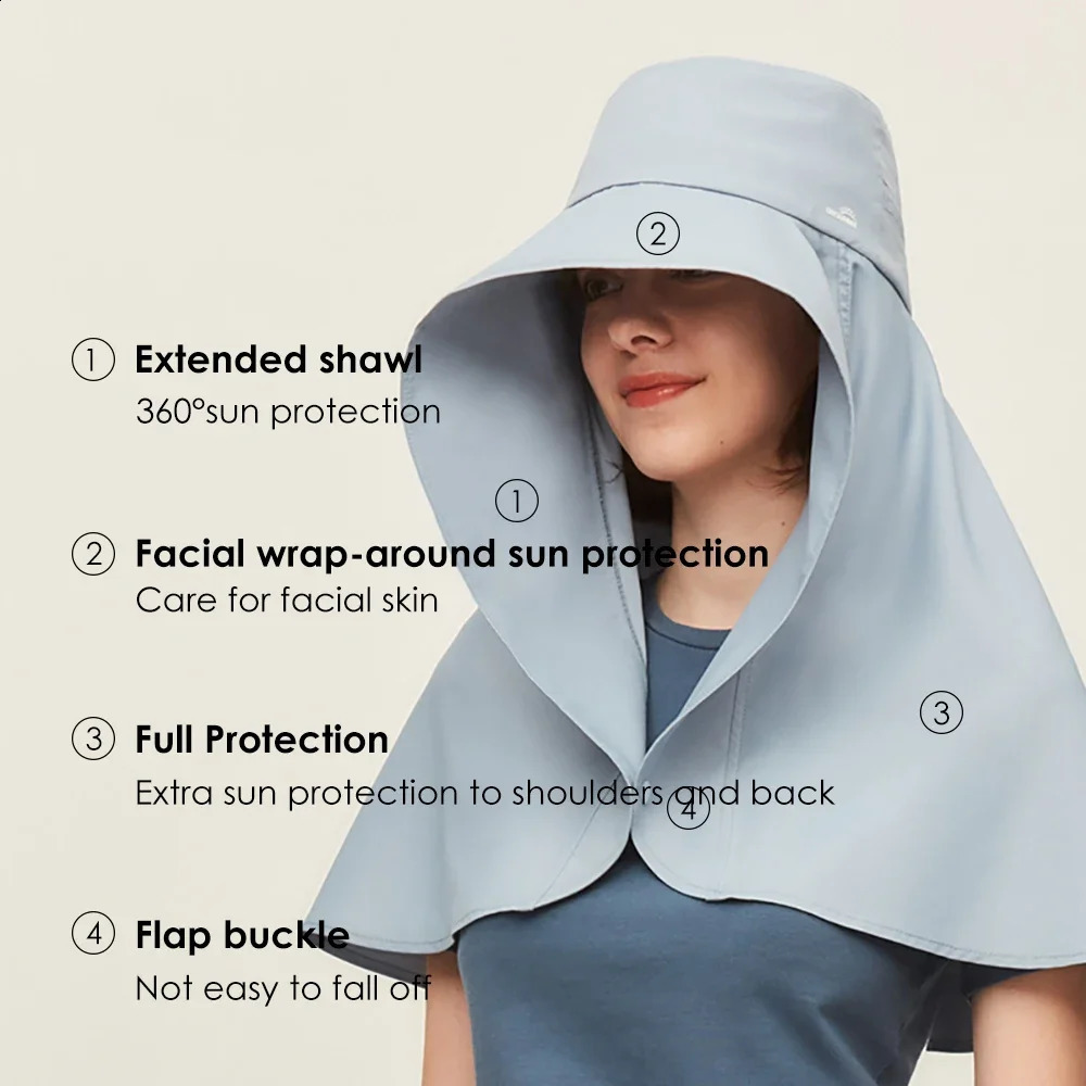 OhSunny Womens Big Brim Sunhat UPFav2000 Bucket Hat with Neck Flip Cover Fully UV Resistant Washable Summer 240812