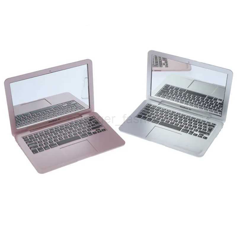 Girl mini pocket laptop shape makeup clear mirror baby mirrors toyXJ240813