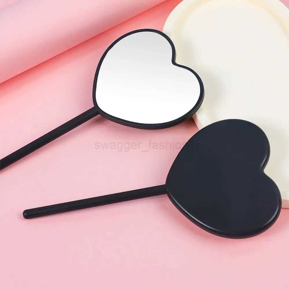Hand-held Makeup Mirror Handmade DIY Cute Heart-shaped Mirror Cosmetic Woman Girls Creative Durable Portable Makeup ToolXJ240813