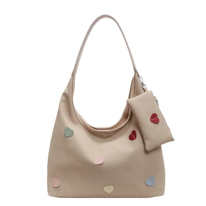Sewing thread casual shoulder bag solid indoor company selling womens zipper canvas handbag 240813