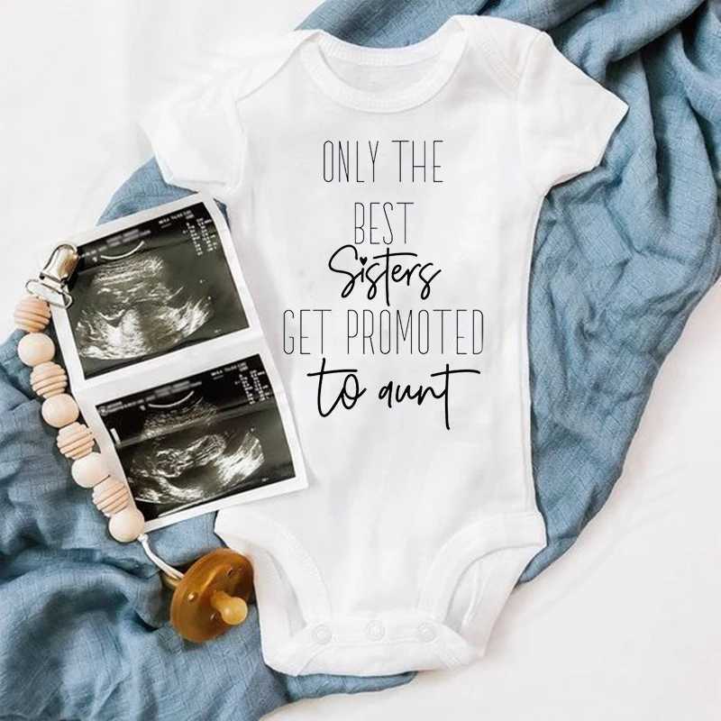 Only the best sisters are recommended to aunts Newborn clothes Baby baby jumpsuits Pregnancy announcements Tight clothes Baby shower gifts W240812