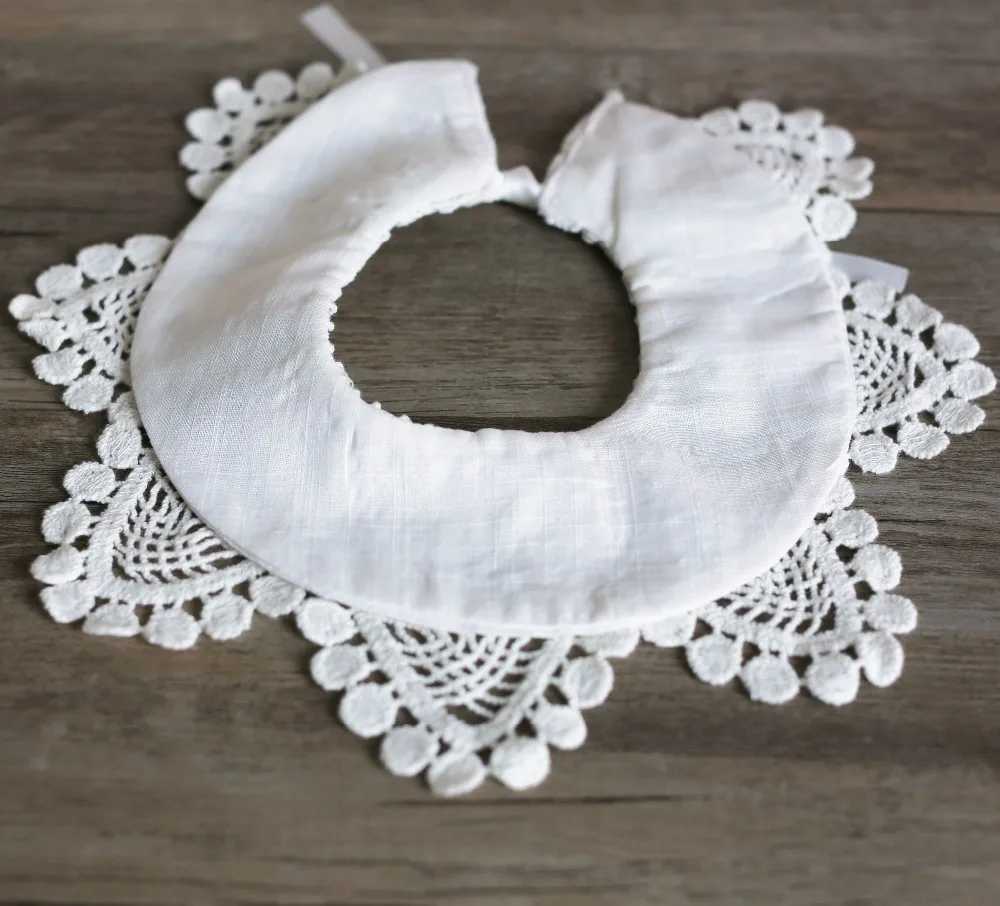 Bibs Burp Cloths Brand New Baby Girls 100% Cotton Lace Bibs Baby Burp Cloths 0-3YearL4812