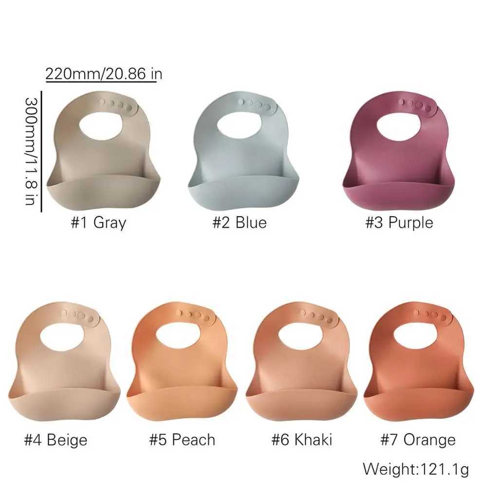 Bibs Burp Cloths LetS Make 1pc Silicone Bibs For Kids Newborn Baby Feeding Tableware Waterproff Baby Bibs For Toddler Breakfast FeedingsL4812