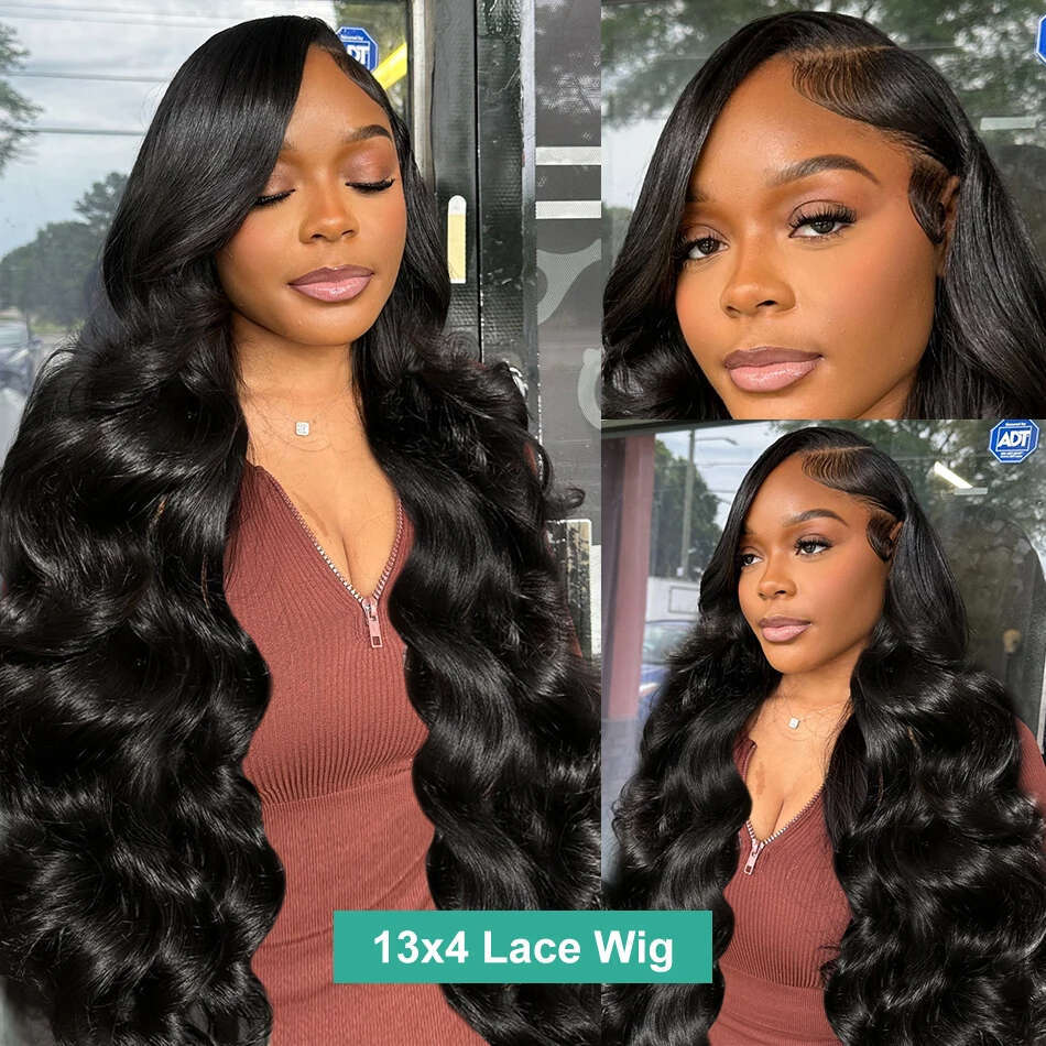 220% 13X6 HD Body Wave Front Remy Brazilian Frontal Wig Ready To Wear 4X4 13X4 Lace Closure High Density Wigs For Women