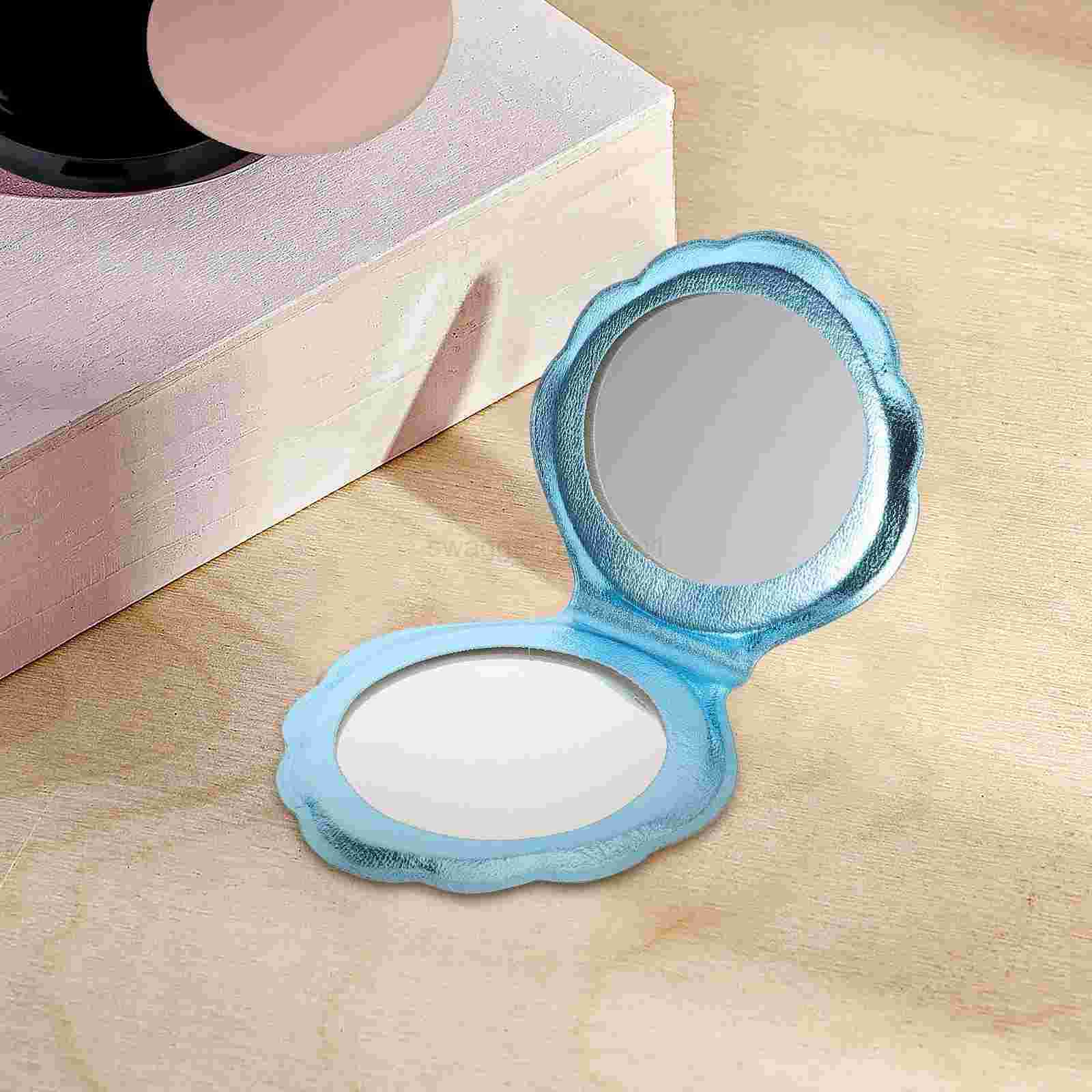 Makeup Vanity Mirror Girly Heart Flash Shell Pocket for Women Hand Mermaid Small Purse ChildXJ240813