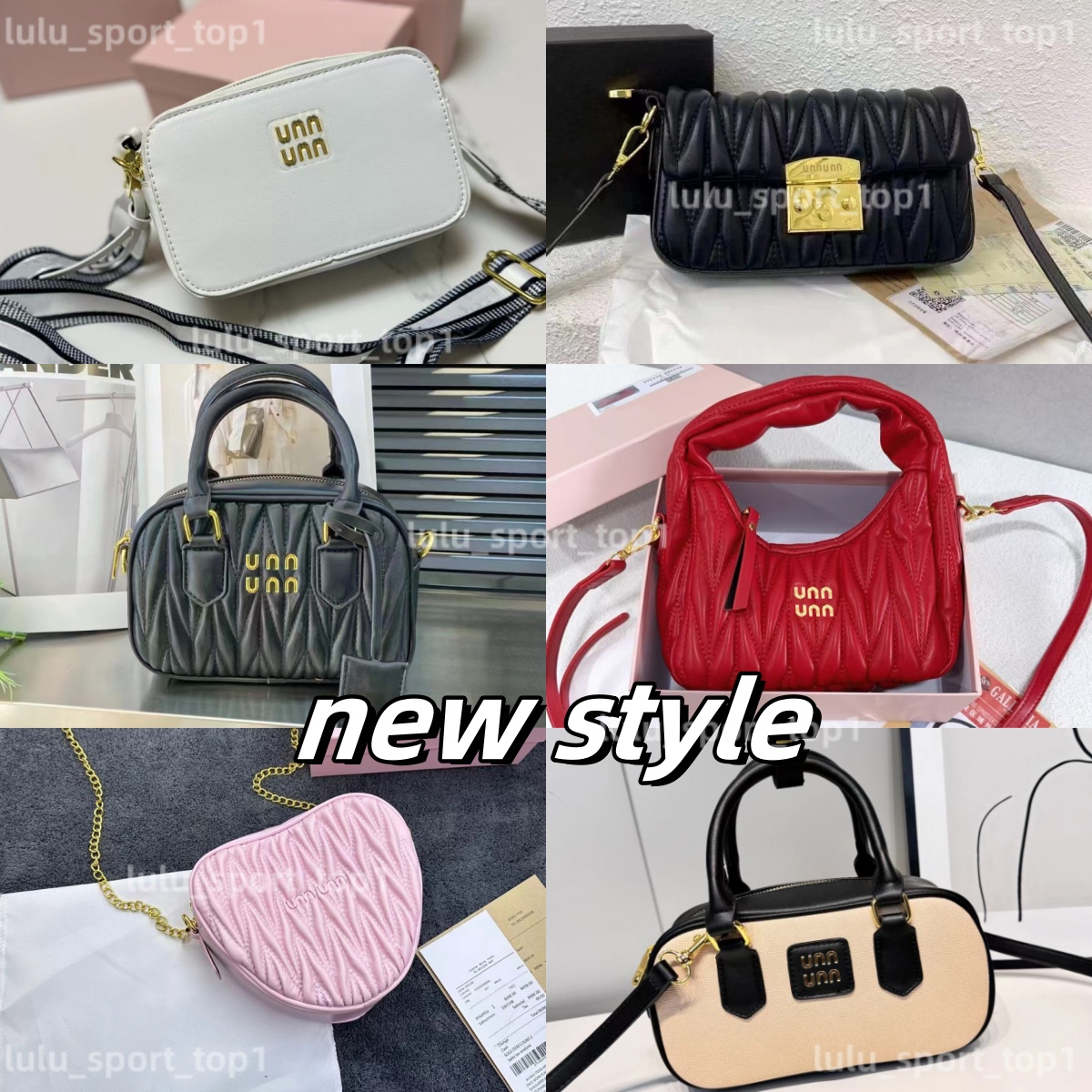 Miuiu bag AAA Luxury women Vintage Designer Bag Pleated m home Tote Bag Lambskin Purse high quality bag Saddle Bag Shoulder Bag Party Handbag Pink Mini bag Shopping Bag