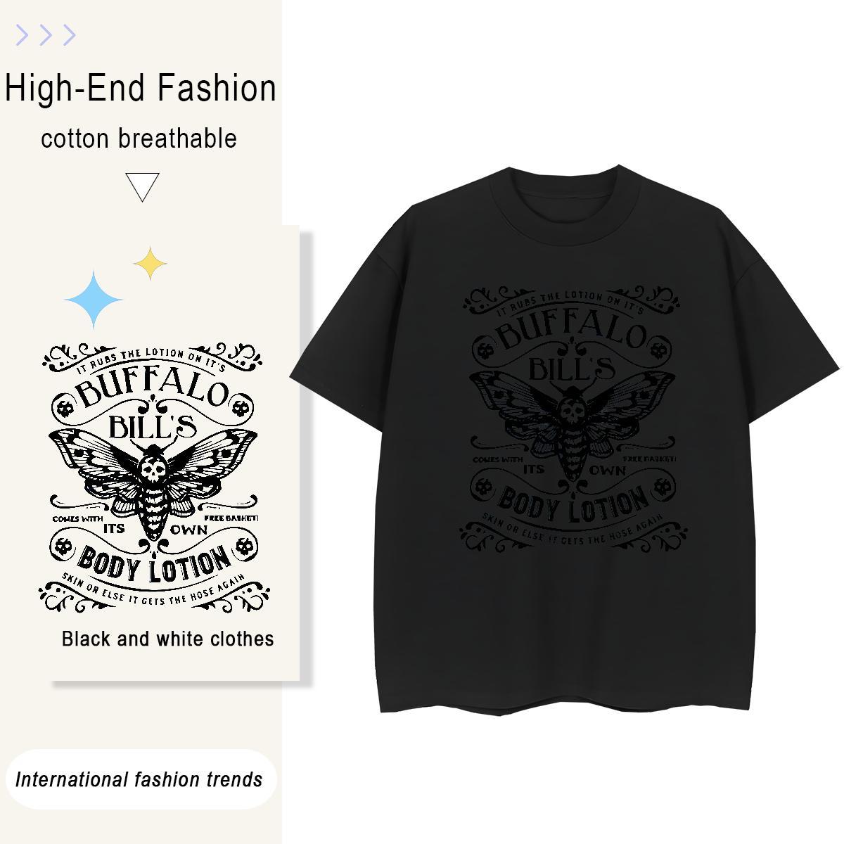 New Designer Mens Tshirts Butterfly Casual Beach 230g 100% Cotton Tees Shirts Crew Neck Wholesale T-Shirts Asian Size