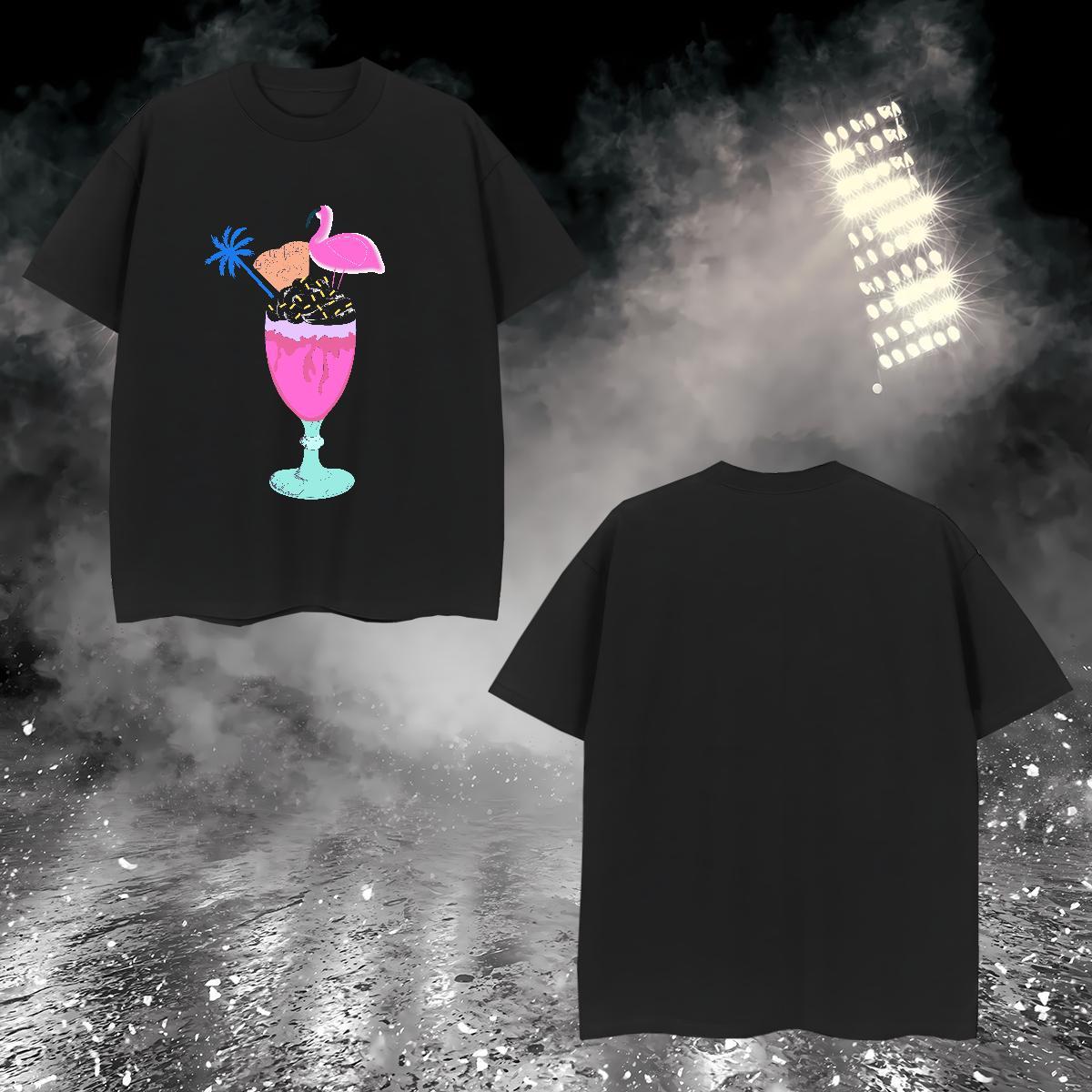 T-Shirts 100% Cotton 230g handpainted Outdoor Crew Neck Custom Printed Tshirts Fashion New Unisex Tees Shirts