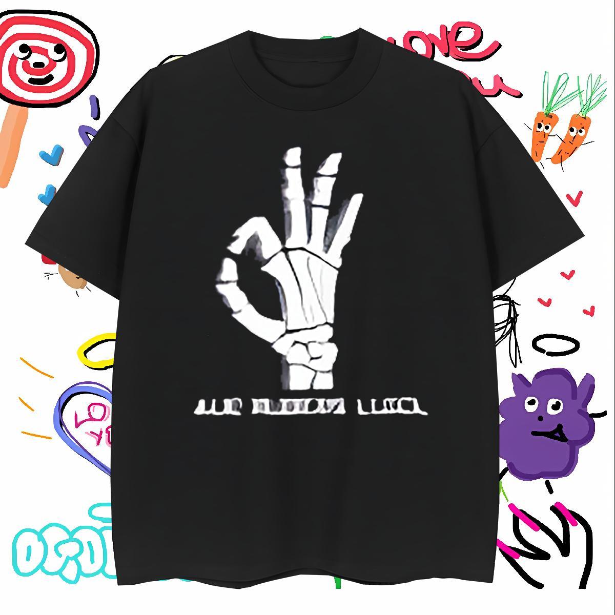 T Shirt For Man 230g 100% Cotton hands Casual Beach O Neck Short Sleeves Asian Size Tshirts Custom Designer Tops