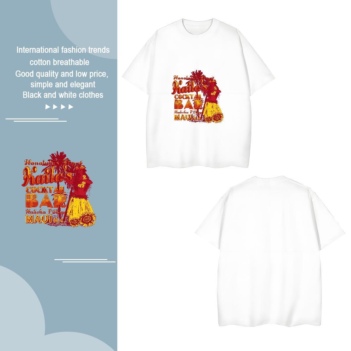 T shirt 100% Cotton 230g flower Street Wear Breathable Short Sleeve DIY Anime Men Tees Designer Fashion TOP Quality Tops Tees