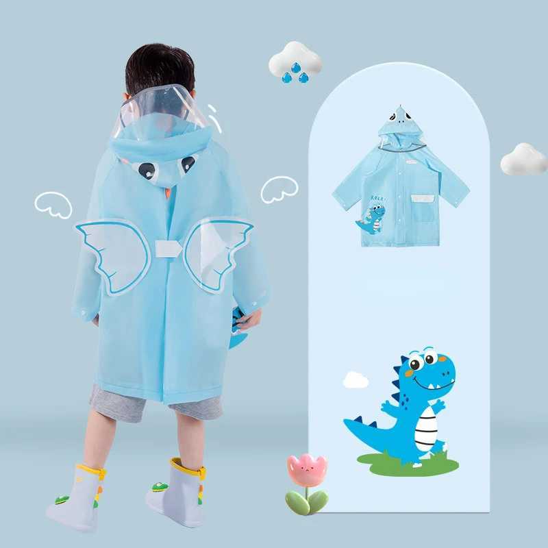 Childrens Raincoat Girls Students Boys Outdoor Thickened Female Kindergarten Portable Womens Poncho Baby Raincoat Y240810