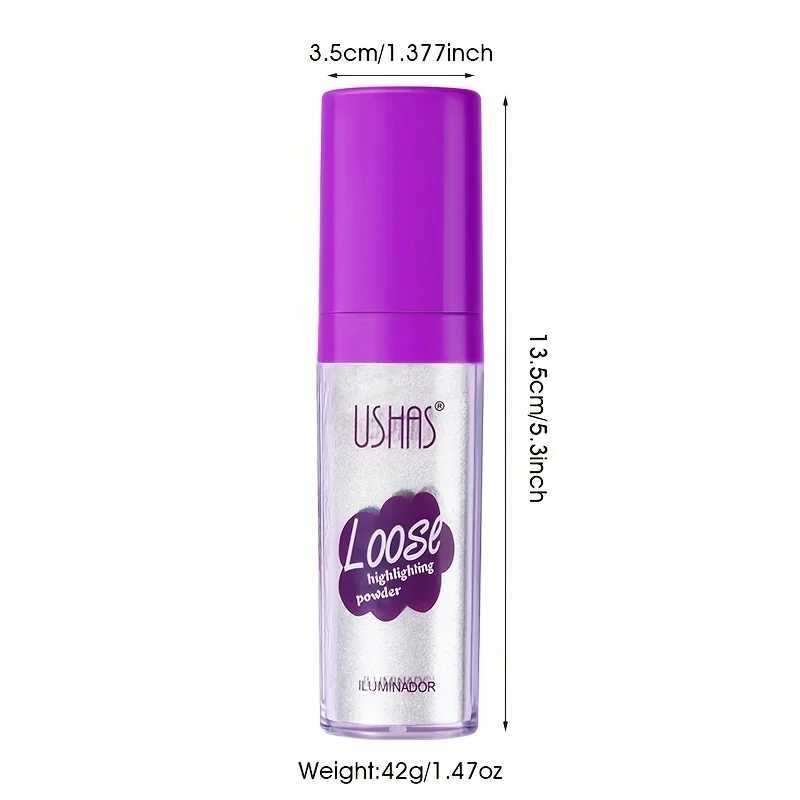 Body Highlight shimmer white pearl Highlighter powder Polvo De Hadas glitter powder contour powder blusher makeup facial makeup 9g W240812