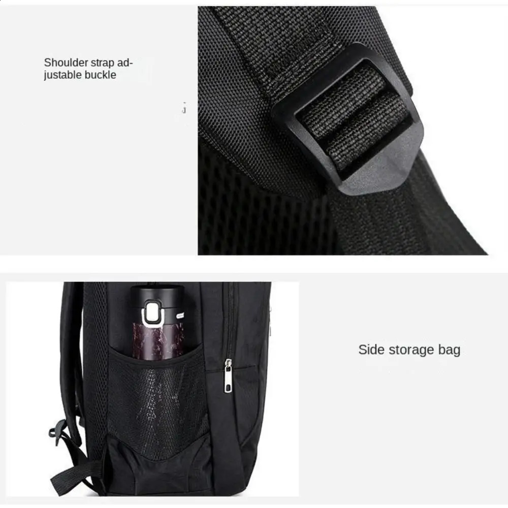 Multi functional mens backpack large capacity business laptop waterproof movie casual bag school 240813