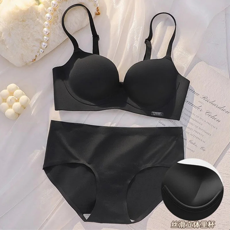 Ropa Interior Femenina Lingerie Set for Women Korean Style Push Up Bra And Panty Set Womens Panties Underwear Mujer Bralette o240812