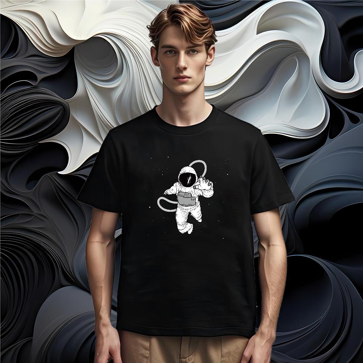 Mens T Shirts 100% Cotton 230g universe Sports Casual Breathable Short Sleeve Custom Big Size Mens Tshirts Designer Fashion Free Shipping Tees