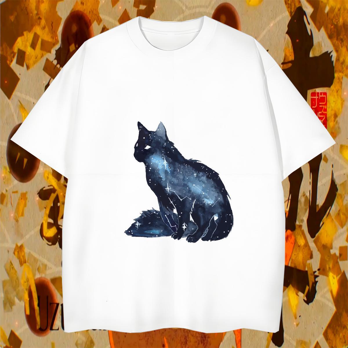 Loose Fit T Shirt For Man cute Breathable Crew Neck Hip Hop Street Custom Print Oversized 100% Cotton 230g Men Clothes T-Shirt 2024 Summer Top Tees