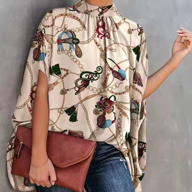 2024 Summer Plus Size Ladies Shirts Women Blouse Tops S-2XL