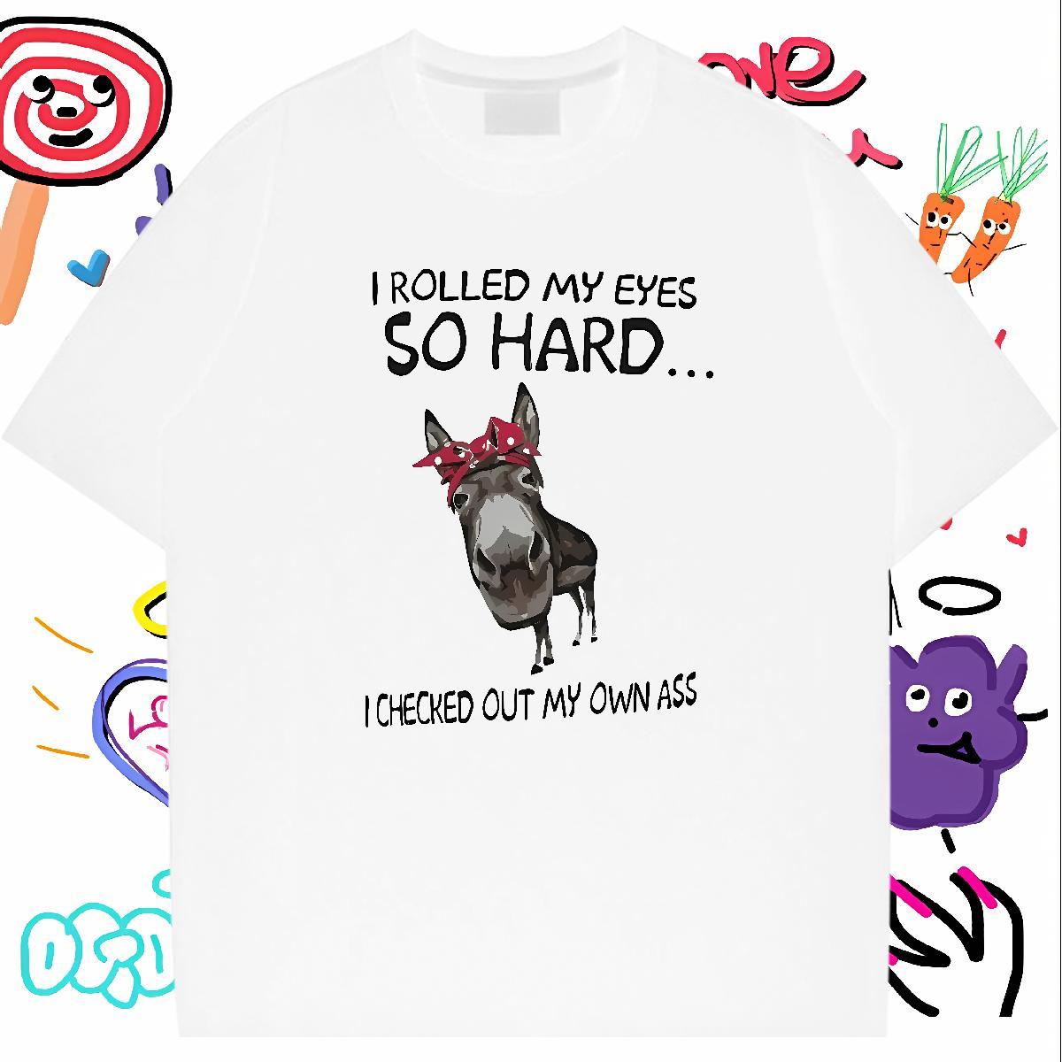Comfortable T Shirt For Man horse Breathable Short Sleeve Hip Hop Street Plus Size Cartoon 230g Pure Cotton Men Tops Tees 2024 DIY Tees Shirts