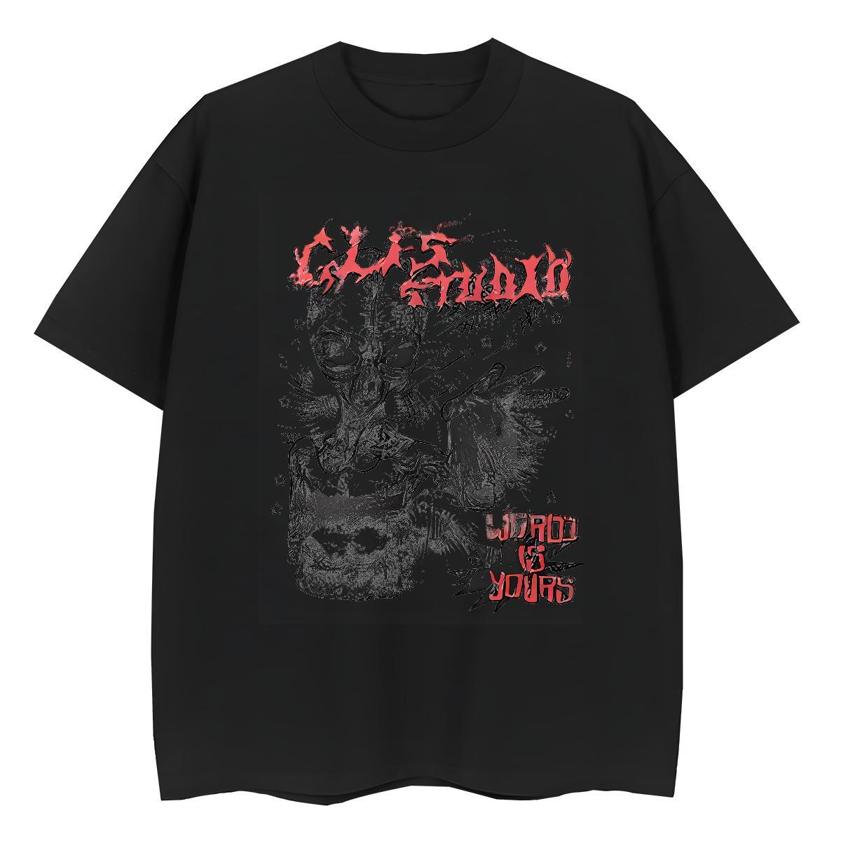 Comfortable Men Clothes T-Shirt Casual 100% Cotton 230g Custom Anime Breathable Crew Neck ET T-Shirts for Men Stylist Tops Shirt