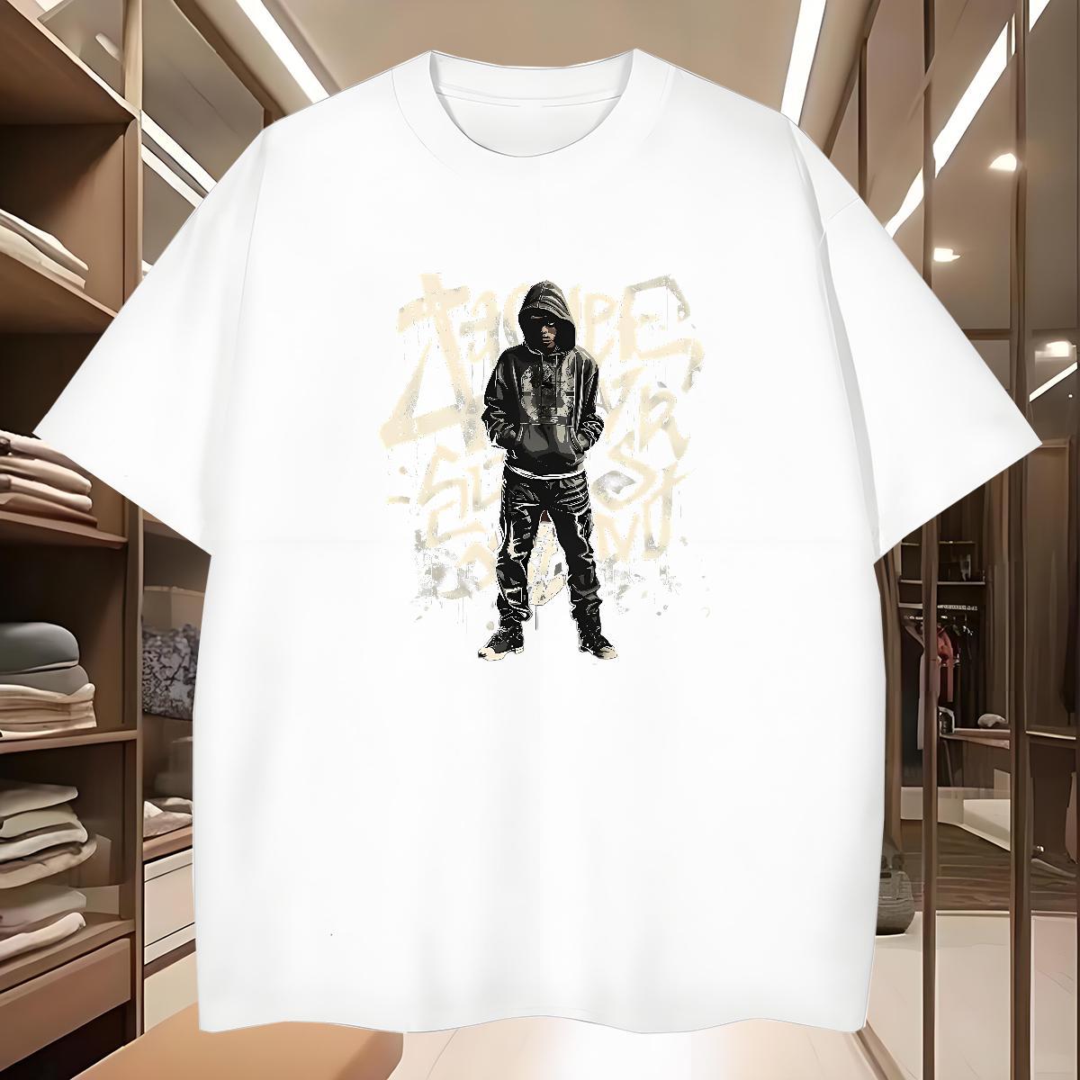 Mens T Shirts 100% Cotton 230g person Summer Casual Breathable Crew Neck Black White Couples T Shirts Designer Fashion High Quality Tee Shirt
