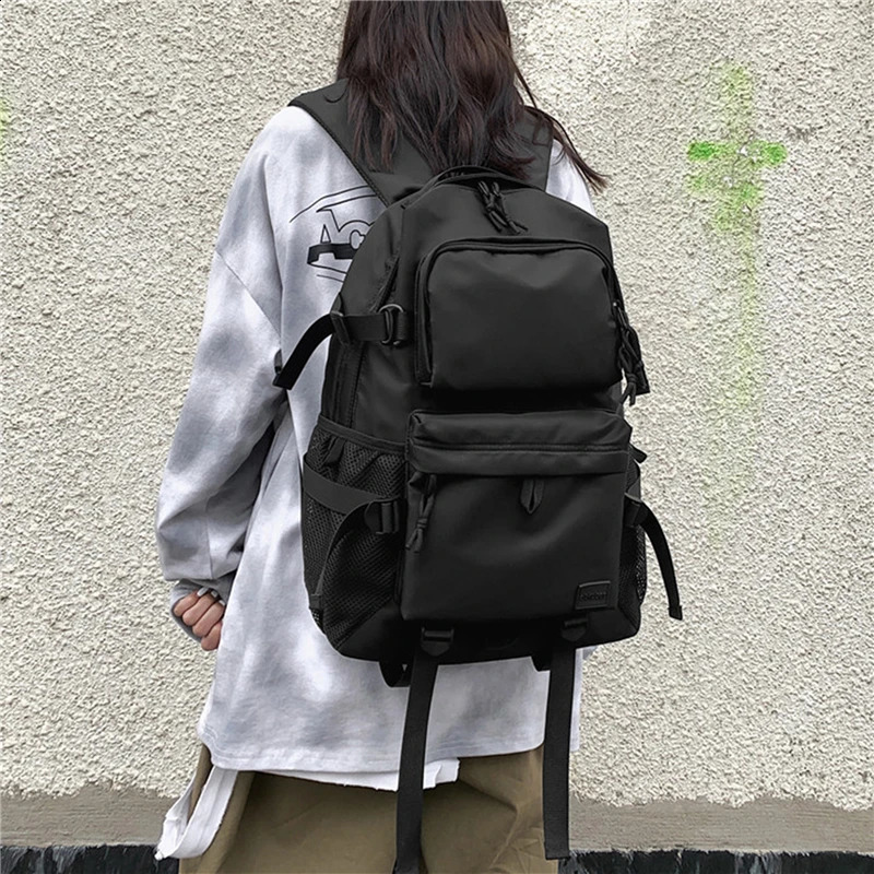 backpack black antitheft and splash proof fashion bag for teenagers multifunctional mens Knapsack outdoor Mochila 240813