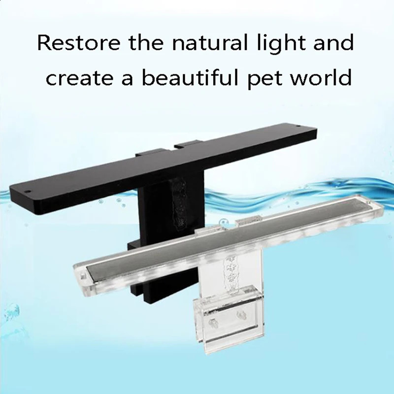 Aquarium Lamp LED Plant Light Fits Tanks Aquatic Lamp Aquarium Bracket Light 240812
