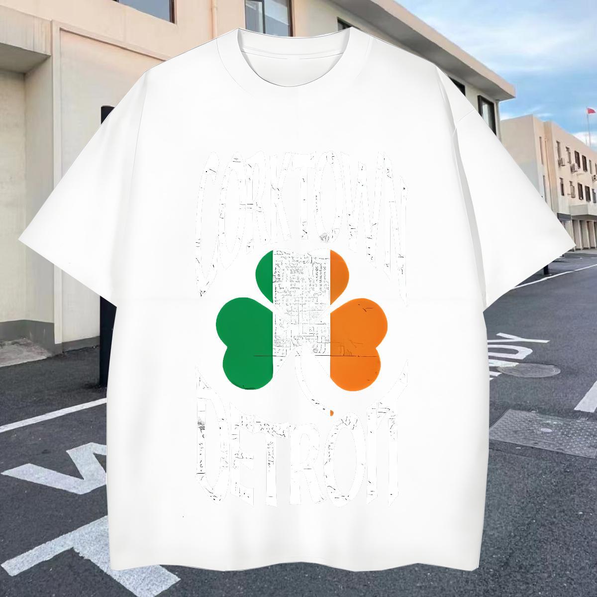 Wholesale Men Tees Daily Outfit 100% Cotton 230g Custom Print Oversized O-Neck Short Sleeve letter T Shirts Men 2024 Summer Tops