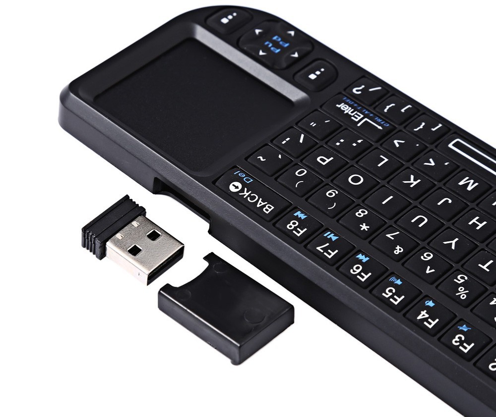 Keyboards Rii X1 French(Azerty) Mini 2.4GHz Wireless Keyboard With TouchPad For Android TV Box Laptop R240813