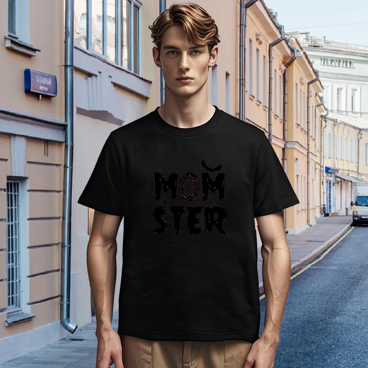 T Shirts Men 230g 100% Cotton halloween Anime Printing Street Breathable DIY Printed Tshirt for Man Woman New Arrival Unisex Polos
