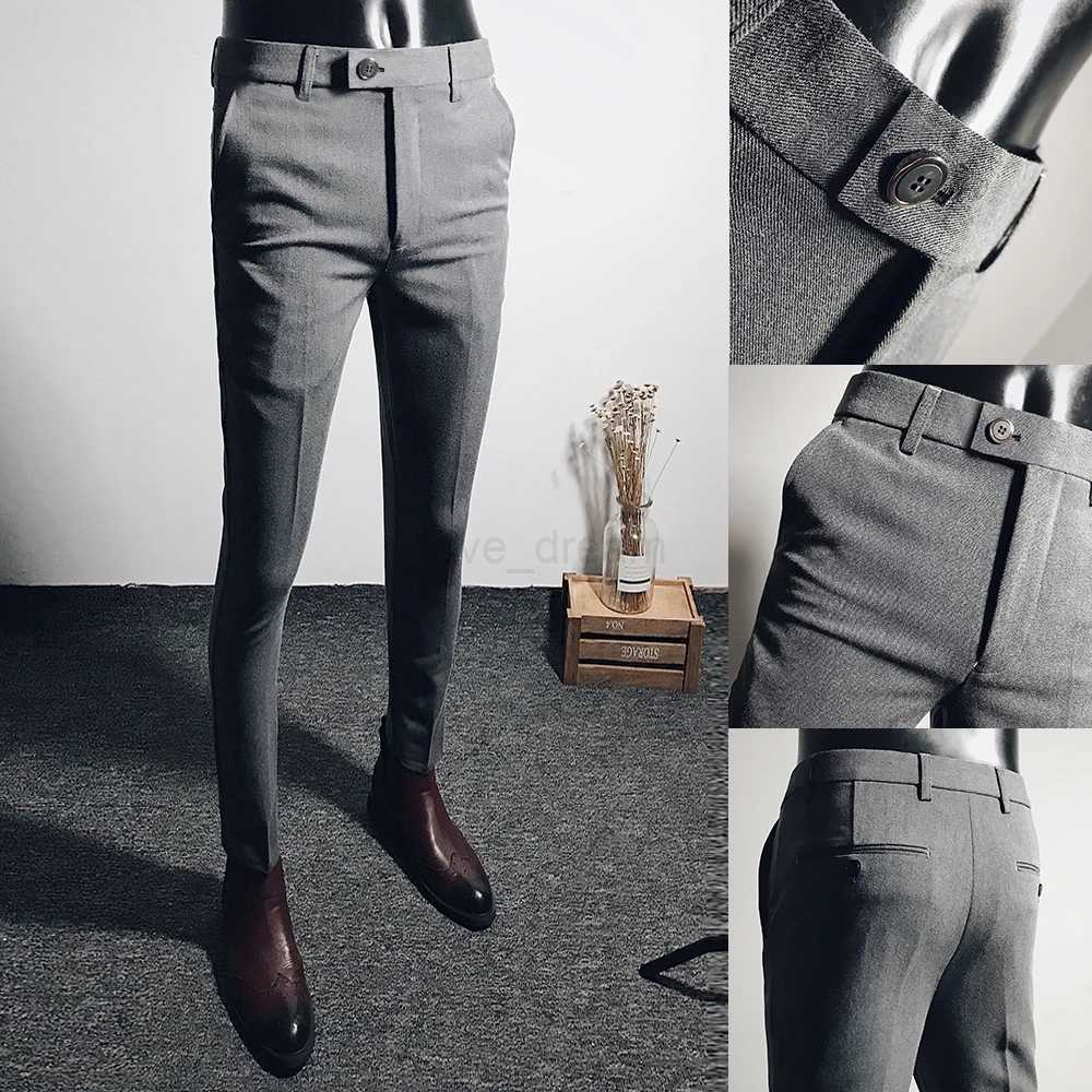 Men Suit Pants 2024 Spring New Straight Trousers Formal Dress Pants Solid Casual Pantalone Hombre Cala Masculina Mens ClothingXJ240813