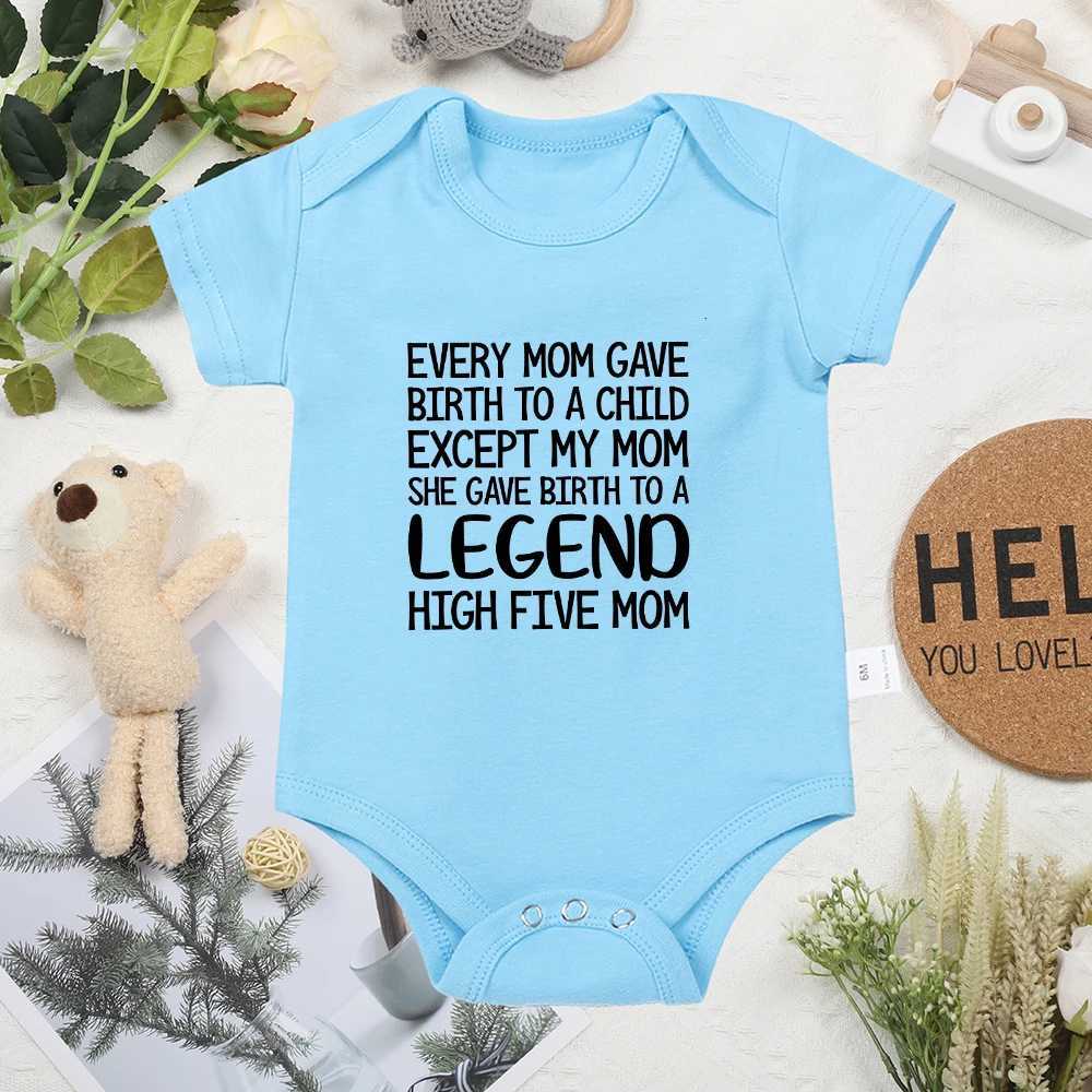 Baby Summer Casual Comfortable Breathable Baby Boys and Girls Clothing Blue Refresh Short Sleeve Crew Collar Newborn Tight W240812