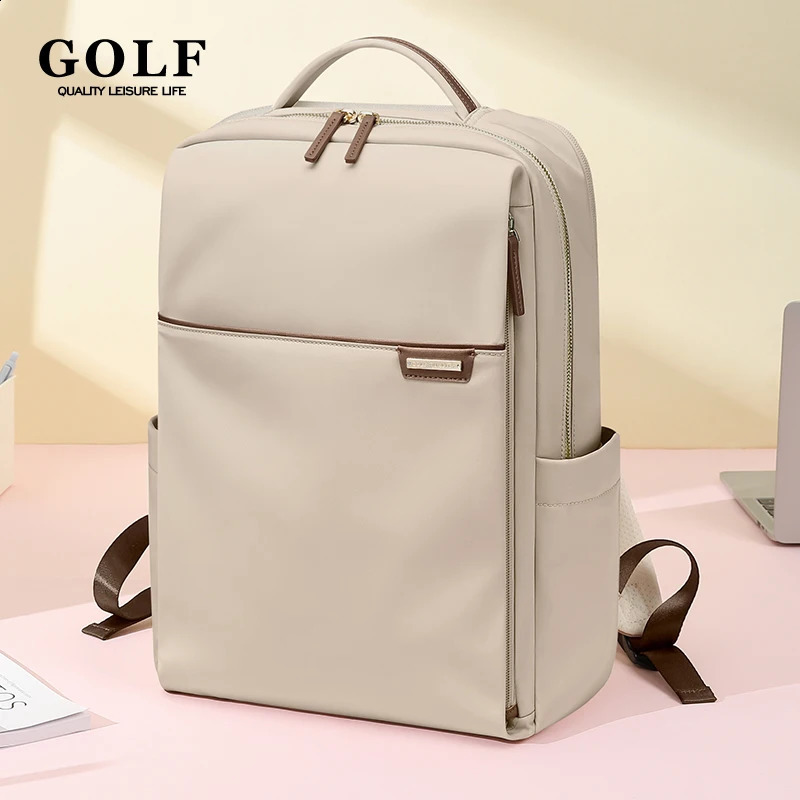 Golf womens backpack work 16 inch elegant and fashionable laptop bag waterproof 240813