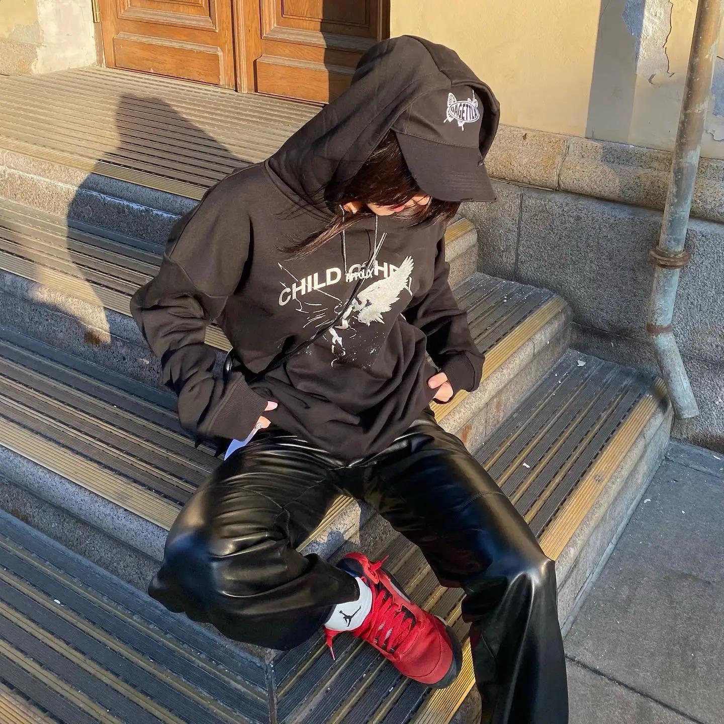 Classic Vintage Womens Printed Pattern Loose Pullovers Casual Streetwear Fashion Oversized Gothic Hoodies Harajuku Hoodies 240812