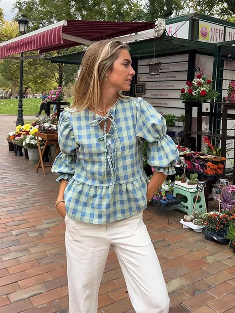 New Summer Long Lantern Sleeve Blouse Women s Hollow Out