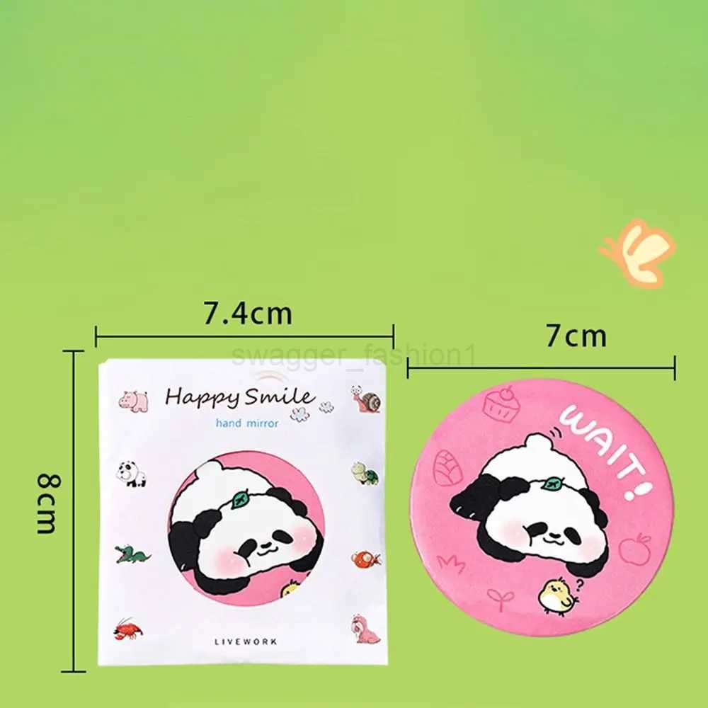 Durable Mini Panda Small Mirror Portable Compact Makeup Mirror Single-sided Creative Pocket Mirror Travel AccessoriesXJ240813