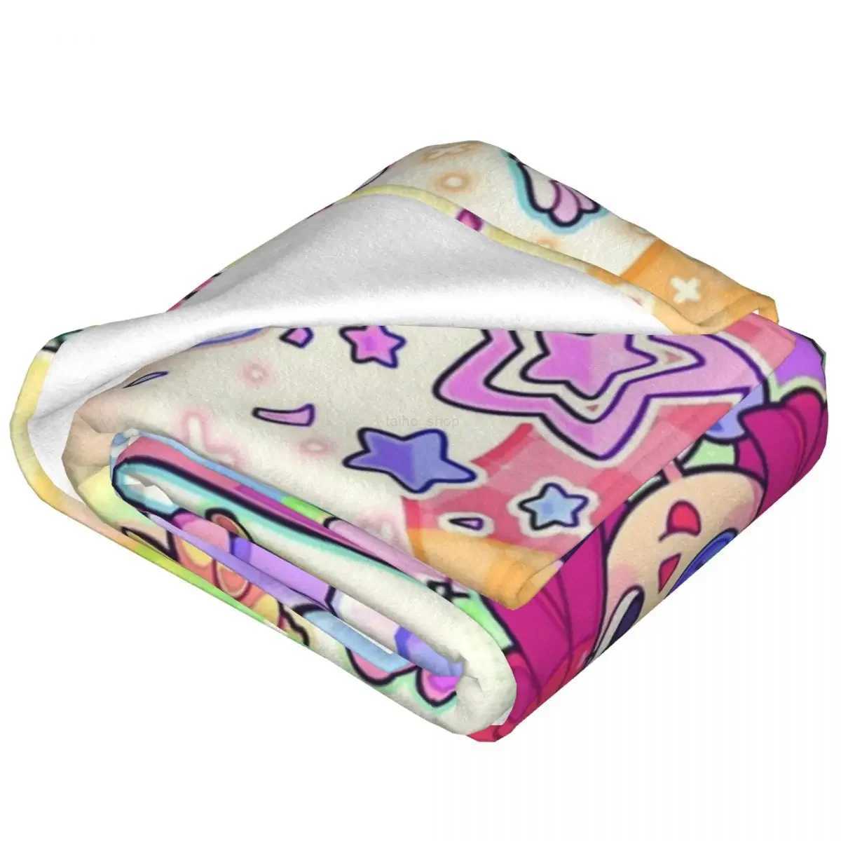 The Amazing Digital Circus Tv Series Blankets Flannel Awesome Warm Throw Blanket for Bedding Lounge Textile DecorXJ240813