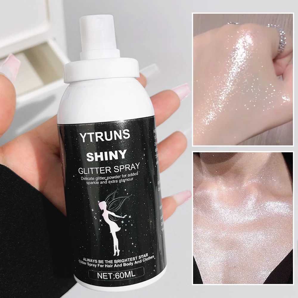 Liquid highlight spray glitter waterproof glitter body highlight powder face contour glitter pearl glitter makeup W240812