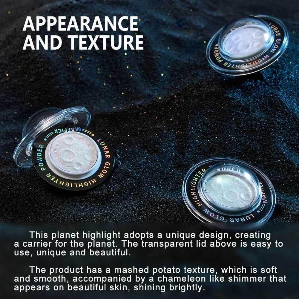 Star Chameleon Highlander Powder Planet Shadow Bronze Facial 3D Contour Bright Glitter Body Flash Illuminator Makeup W240812