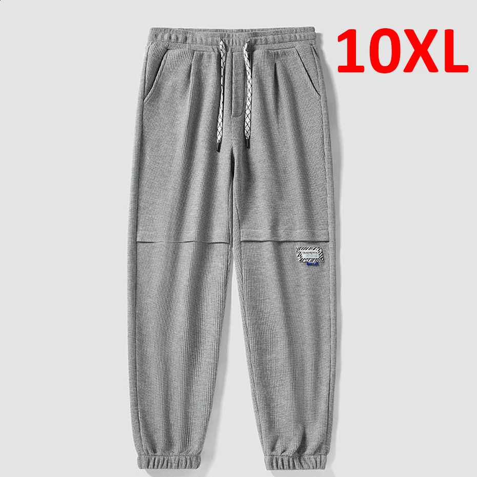 10XL 9XL Plus Size Pants Men Jogger Sweatpants Male Stretch Pants Fashion Casual Trousers Big Size 10XL 8XL 240812