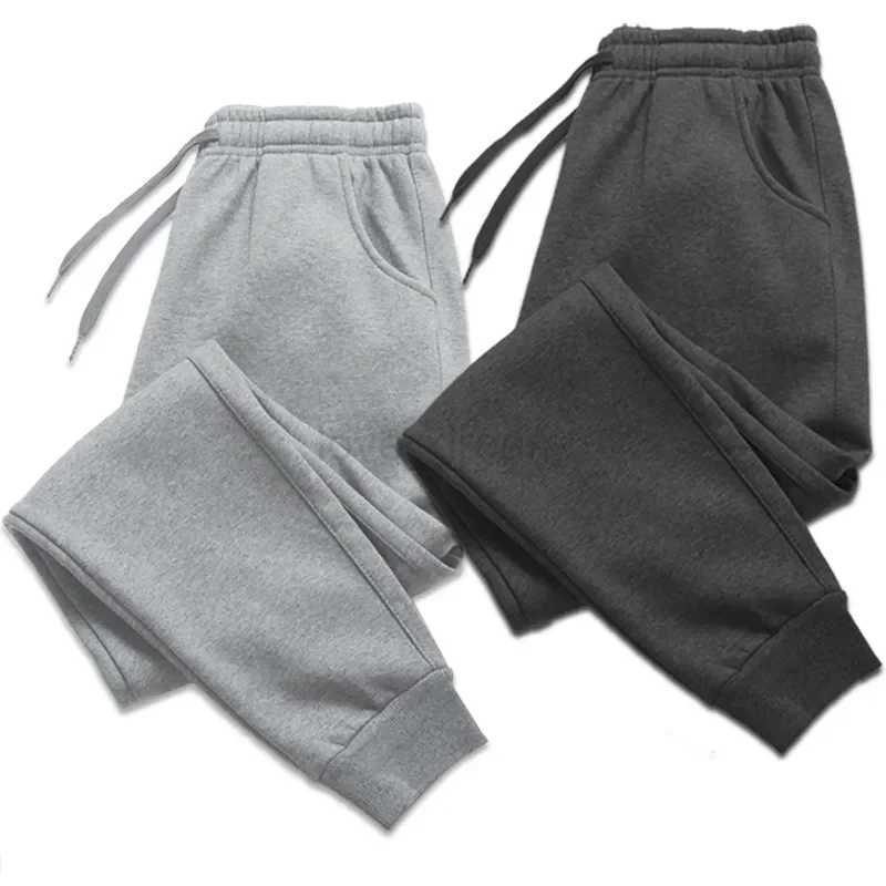 2023 Men Women Long Pants Autumn and Winter Mens Casual Fleece Sweatpants Soft Sports Pants Jogging Pants S-4XLXJ240813