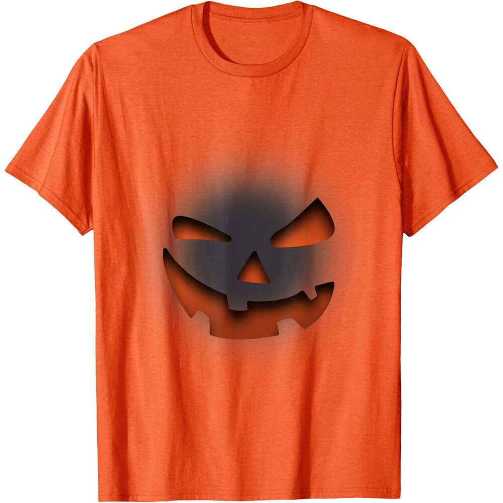 T shirt for Mens Horror Pumpkin Halloween Scary, Funny nightmare Gift T-Shirt Shirts Tshirt Graphic Tee Casual Tops Clothes Short sleeve 2025
