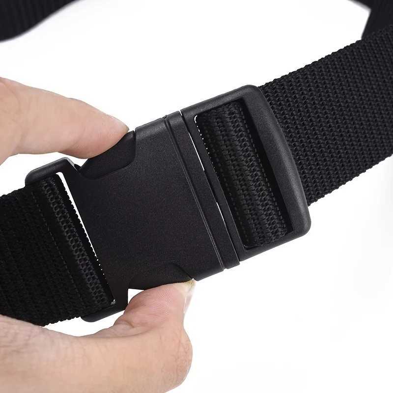 Mens non-metallic plastic buckle strap high-quality canvas nylon strap tactical strap outdoor woven strap neutral strap W240807