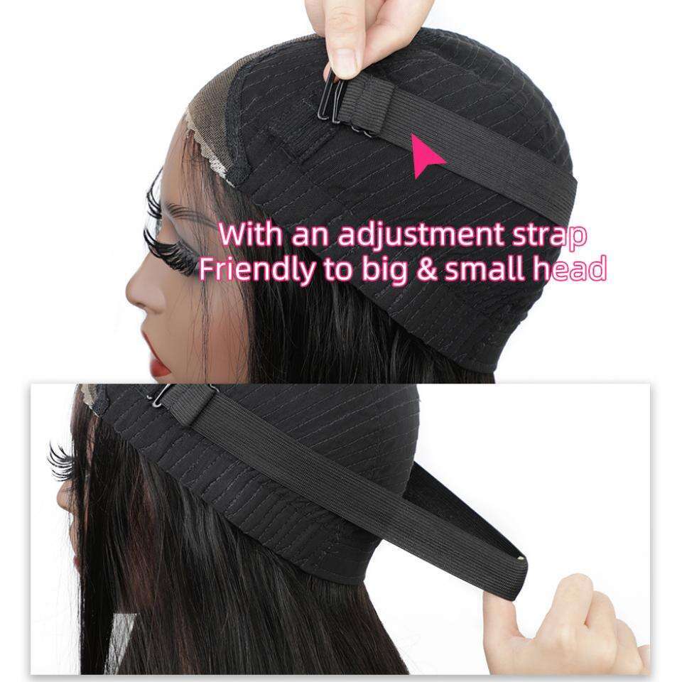 Vrvogue Wear Go Glueless Natural Black Body Wave Front 100% Human Hair 6X4 HD Lace Closure Wig For Woman On Sale