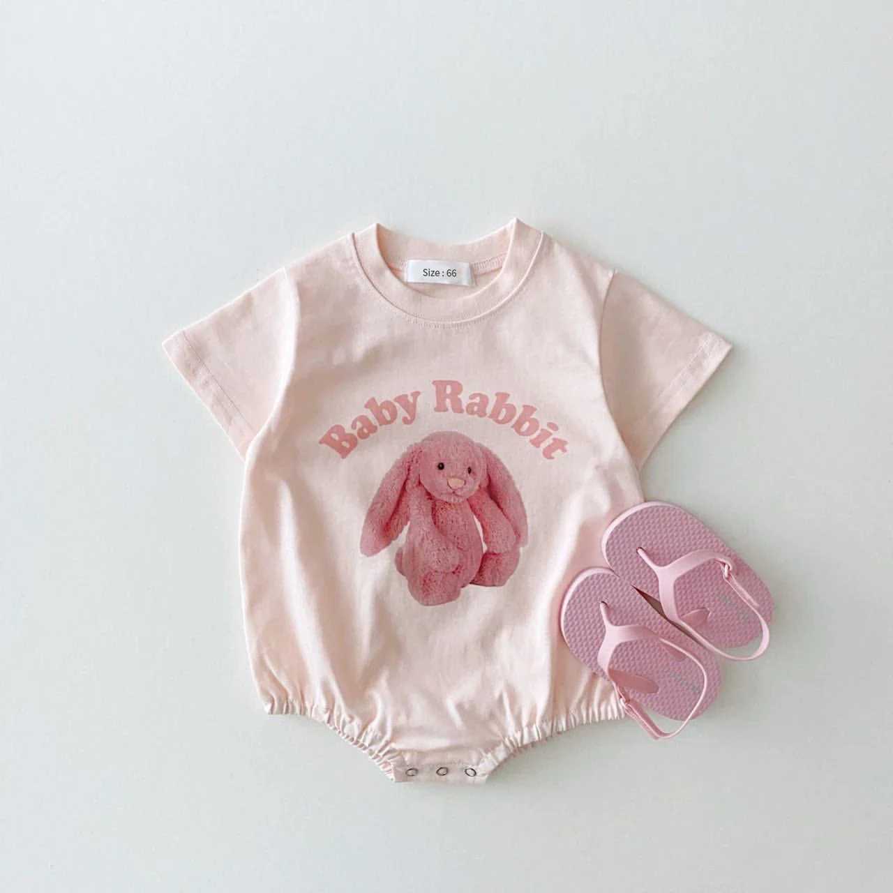 Newborn baby jumpsuit printed casual long sleeved baby boy and girl dress for spring and summer W240812