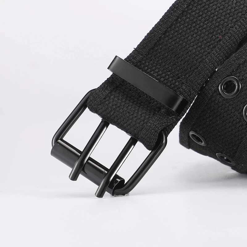 Mens waist belt military canvas nylon webbing tactical belt fashionable casual designer unisex belt high-quality sports belt W240807