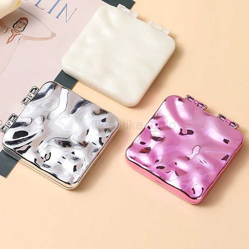 Folding Makeup Mirror Mini Square Makeup Mirror Portable Hand Mirror Double sided Compact Mirror Pocket Mirror W240813