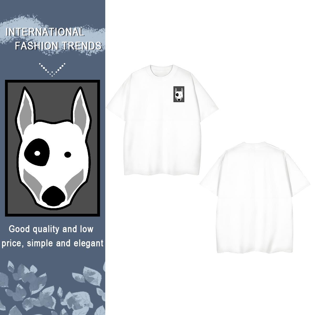 T Shirts Men 230g Pure Cotton Dog Casual Daily Wear Short Sleeve O-Neck Customized Print Men Tops Tees Classic Designer Polos