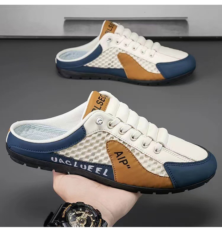 Ddmysports Summer Lazy New Slippers Breathable Baotou Mesh Men S Casual Shoes Outdoor